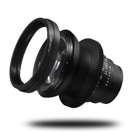 Milvus front w lens