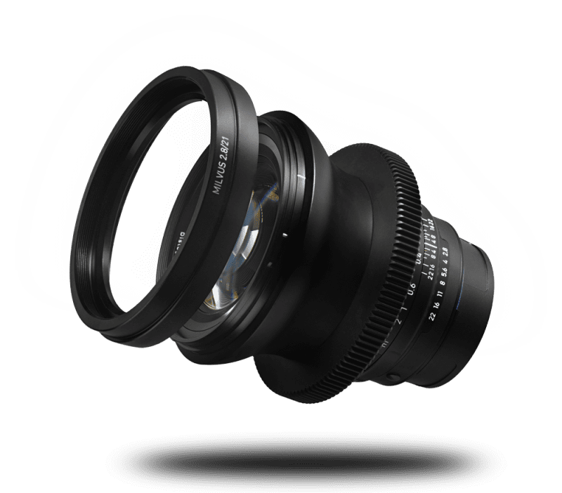 Milvus front w lens